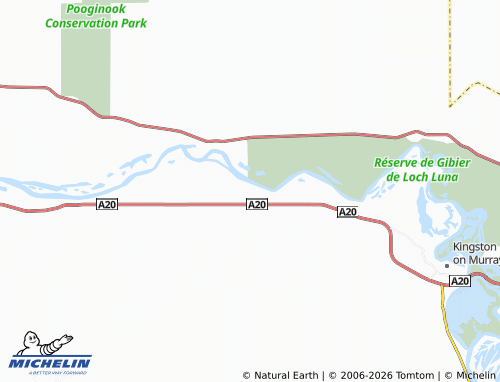 Mapa MICHELIN Wigley Flat - ViaMichelin