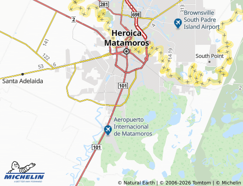 Mappa MICHELIN Azteca - ViaMichelin