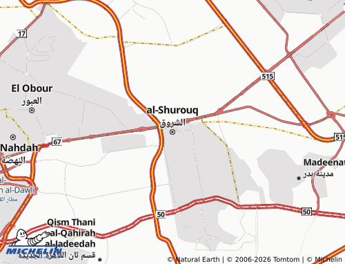 MICHELIN El Sherouk map - ViaMichelin