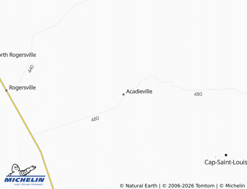 MICHELIN Acadieville map - ViaMichelin