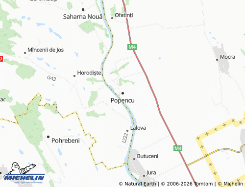 Mapa MICHELIN Popencu - ViaMichelin