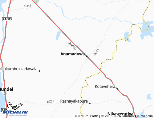 MICHELIN Thattewa map - ViaMichelin