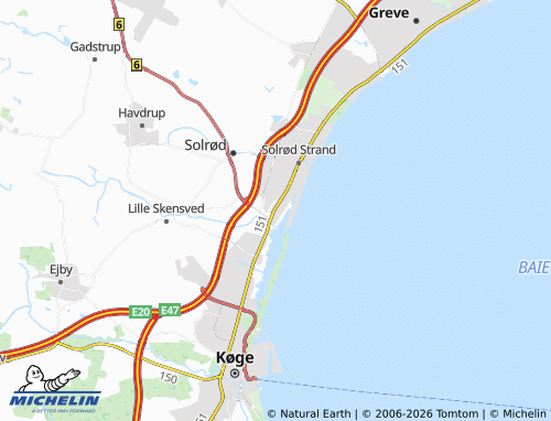Mappa MICHELIN Jersie Strand - ViaMichelin