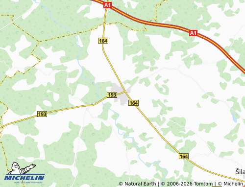 Mapa MICHELIN Kvėdarna - ViaMichelin
