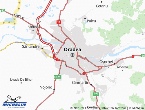 Mappa MICHELIN Oradea - ViaMichelin