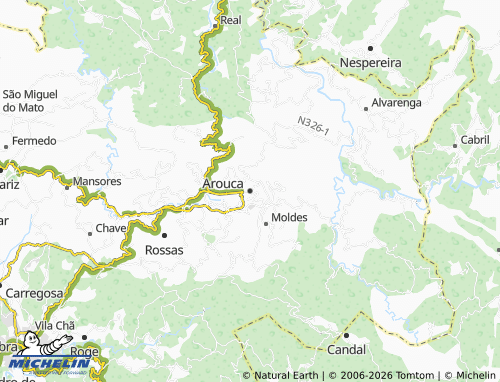 Mapa MICHELIN Arouca - ViaMichelin
