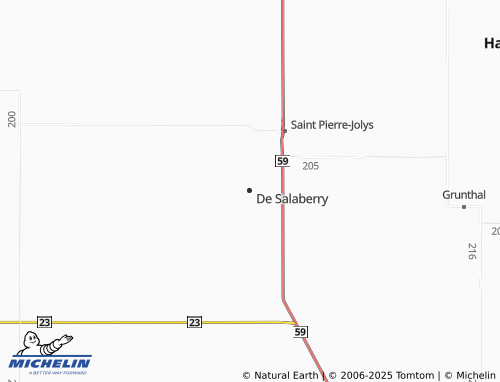 MICHELIN De Salaberry map - ViaMichelin