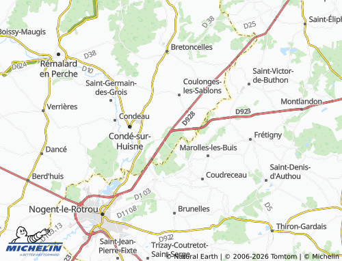 MICHELIN La Fourche map - ViaMichelin