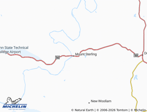 Carte MICHELIN Mount Sterling - ViaMichelin