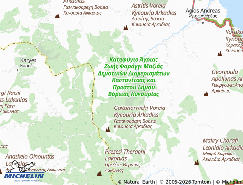 Mapa MICHELIN Kastanitsa - ViaMichelin