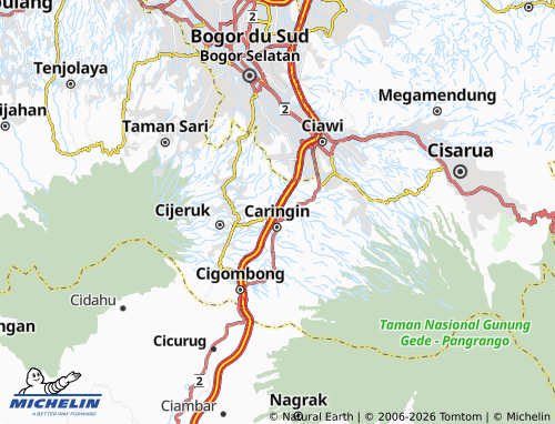 MICHELIN Cimande Hilir map - ViaMichelin