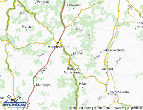 Mapa MICHELIN Juignac - ViaMichelin