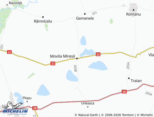 Mappa MICHELIN Movila Miresii - ViaMichelin