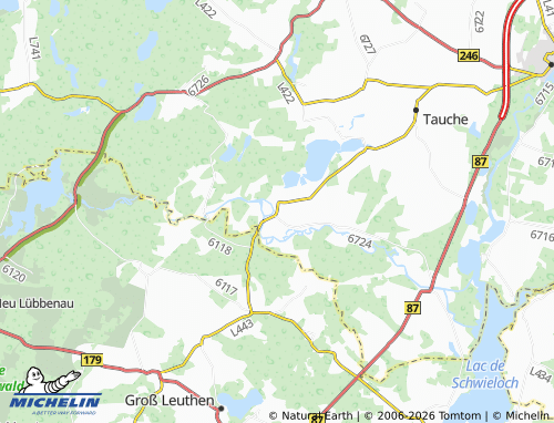 MICHELIN Kossenblatt map - ViaMichelin