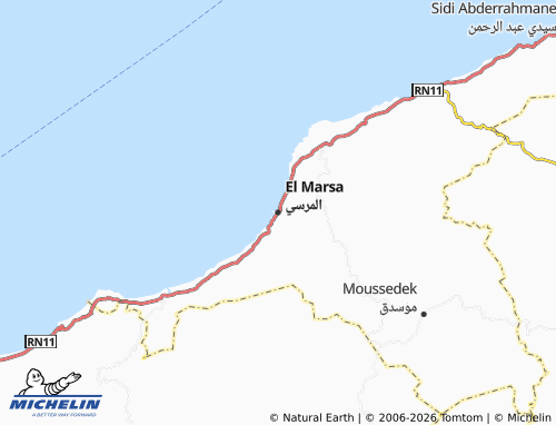 Carte MICHELIN El Marsa - ViaMichelin