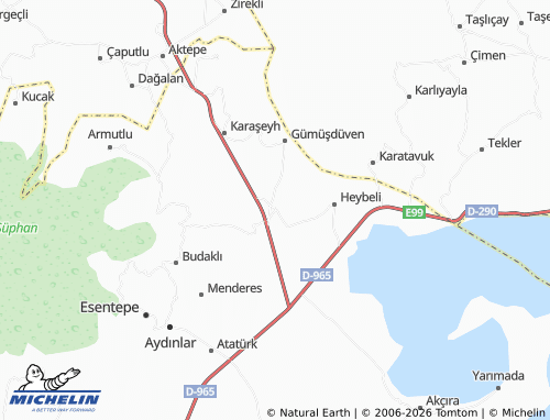 Mappa MICHELIN Kömürlü - ViaMichelin