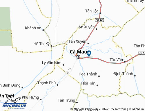 Kaart MICHELIN Phường 1 - ViaMichelin