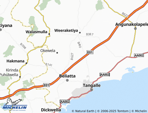 Carte MICHELIN Ihala Beligalla East - ViaMichelin