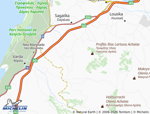 MICHELIN Petas map - ViaMichelin