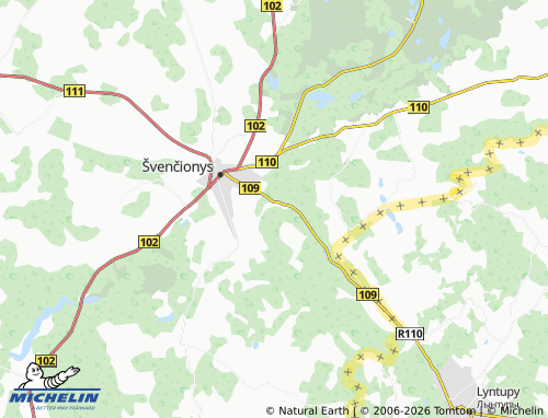 Mappa MICHELIN Trakai - ViaMichelin