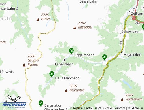 MICHELIN Vorderlanersbach map - ViaMichelin
