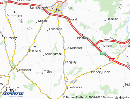 Mapa MICHELIN La Malhoure - ViaMichelin