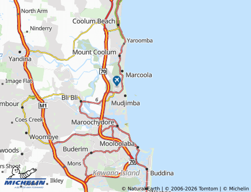 Mapa MICHELIN Mudjimba - ViaMichelin