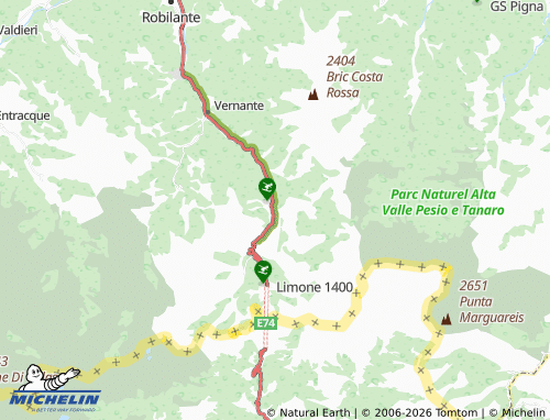 Mappa MICHELIN Limone Piemonte - ViaMichelin