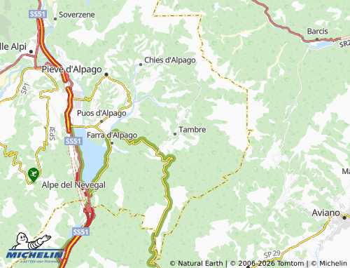 Mapa MICHELIN Tambre - ViaMichelin