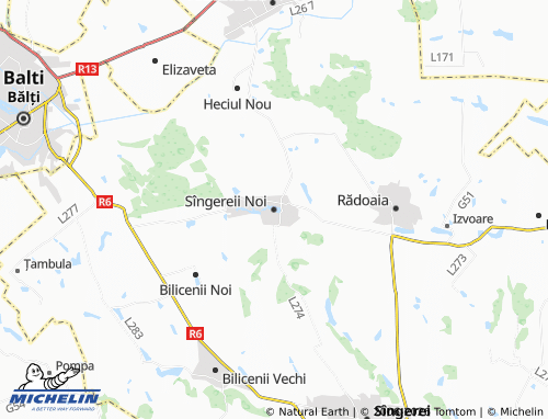 MICHELIN Sîngereii Noi map - ViaMichelin