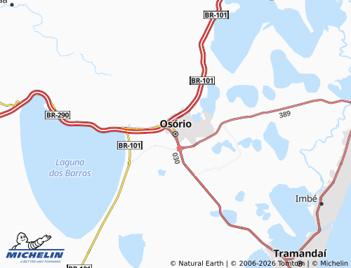 Mapa MICHELIN Osório - ViaMichelin