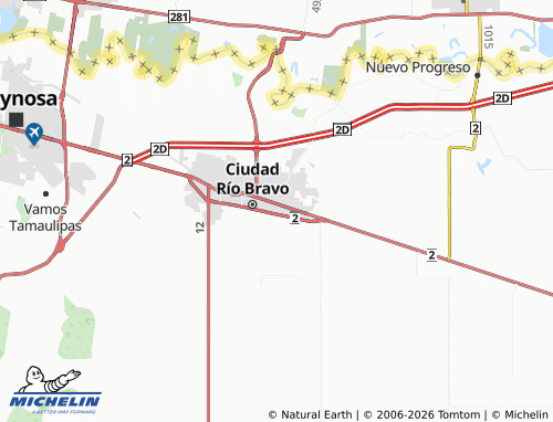 Mapa MICHELIN Tamaulipas - ViaMichelin