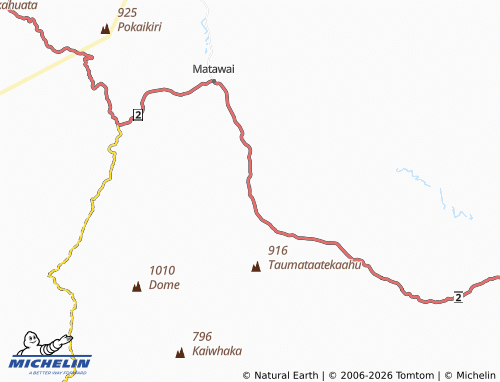 Mapa MICHELIN Rakauroa - ViaMichelin