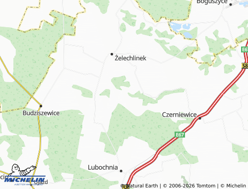 MICHELIN Lesisko map - ViaMichelin
