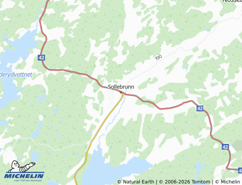 Carte MICHELIN Sollebrunn - ViaMichelin