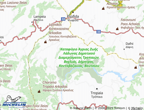 Carte MICHELIN Kontovazaina - ViaMichelin