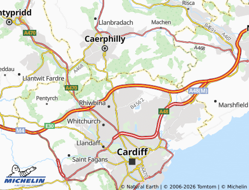 Mappa MICHELIN Thornhill - ViaMichelin