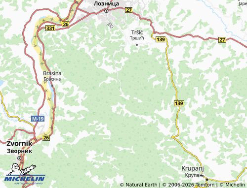 Carte MICHELIN Zajača - ViaMichelin