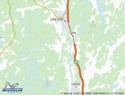 Carte MICHELIN Västerlanda - ViaMichelin