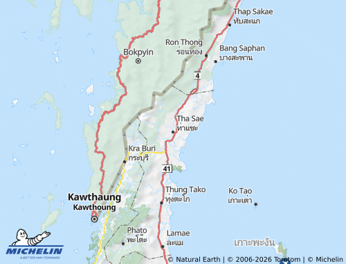 MICHELIN-Landkarte Amphoe Tha Sae - ViaMichelin
