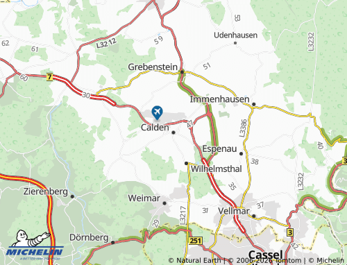 MICHELIN Calden map - ViaMichelin
