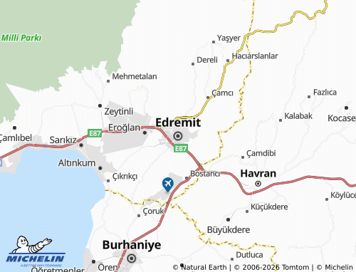 Mappa MICHELIN Edremit - ViaMichelin
