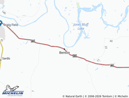Mappa MICHELIN Benton - ViaMichelin