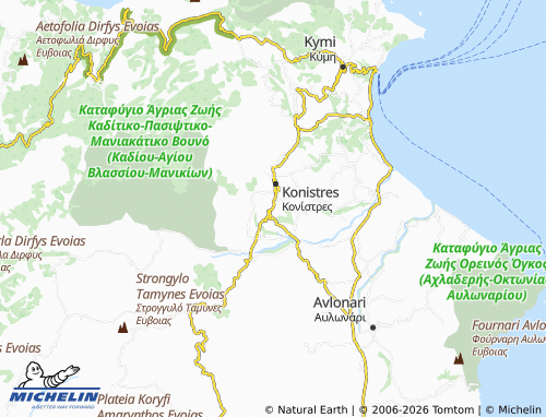 MICHELIN Dirrevmata map - ViaMichelin