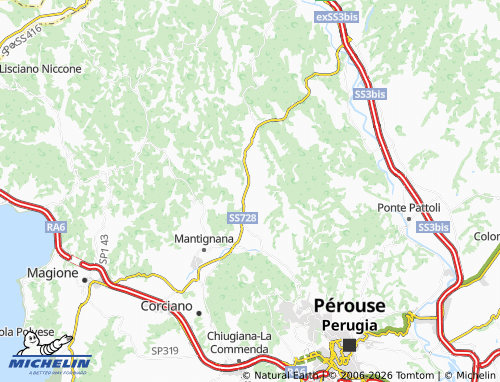 MICHELIN Maestrello map - ViaMichelin