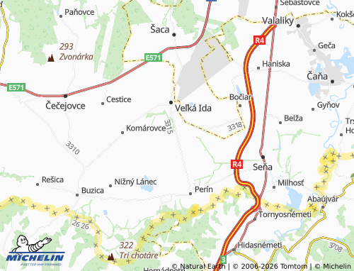 MICHELIN-Landkarte Gomboš - ViaMichelin