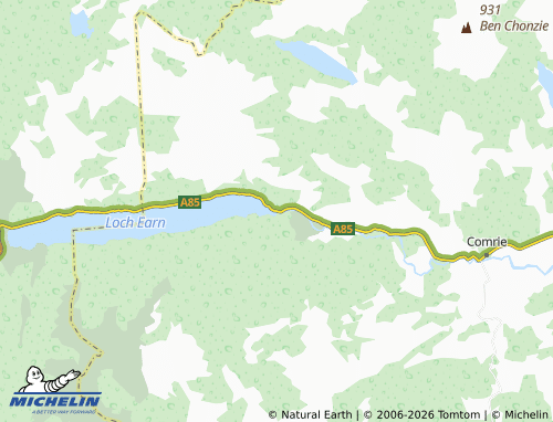 Mappa MICHELIN Saint Fillans - ViaMichelin