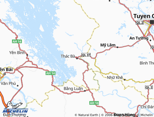 Mapa MICHELIN Thác Bà - ViaMichelin
