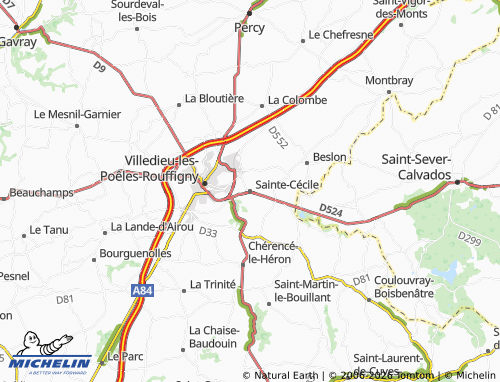 MICHELIN Sainte-Cécile map - ViaMichelin