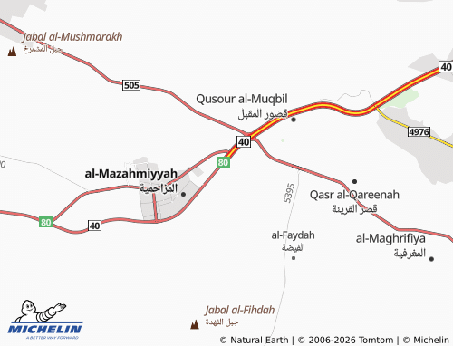 Carte MICHELIN al-Hazm - ViaMichelin